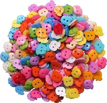 50%20Plus%20Pcs%20Mixed%20Apple%20Plastic%20Buttons%202%20Hole%20Baby%20Sewing%20DIY%20Crafts%20Children's%20Manual%20Button%20Painting,%20DIY%20Handmade%20Ornamen%20-%20Image%202