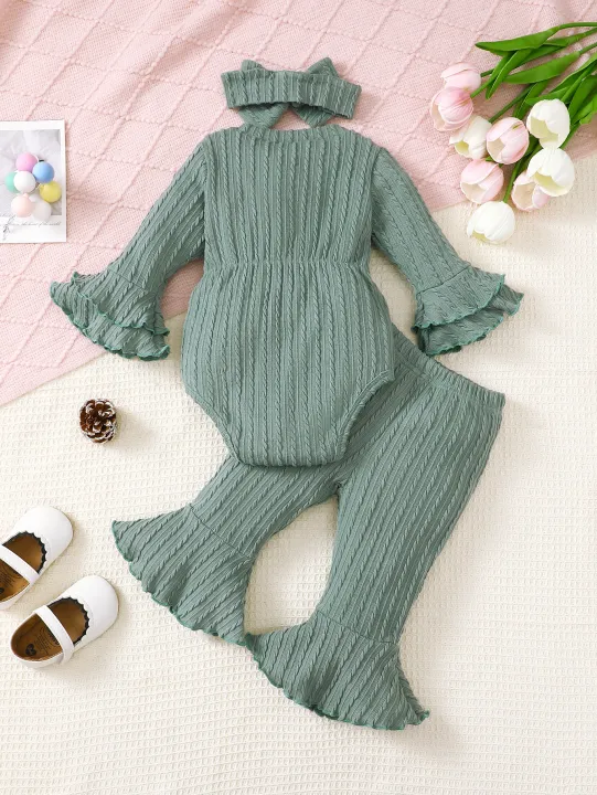 Baby%20girl%20autumn%20and%20winter%20casual%20fashion%20texture%20fabric%20round%20neck%20double-layer%20flared%20sleeves%20bow%20bow%20front%20jumpsuit%20and%20flar%20-%20Image%206