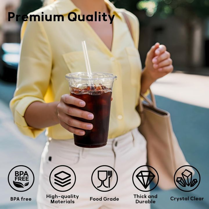15/30%20Pack%2016oz/500ml%20Clear%20Plastic%20Cups%20with%20Lids%20and%20Straws,%20Disposable%20Iced%20Coffee%20Cups%20with%20Lids%20for%20To-Go%20Cold%20Drinks%20-%20Image%203