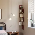 VTEC FURNITURE Modern Corner Bookcase / Display Rack / Corner Rack. 