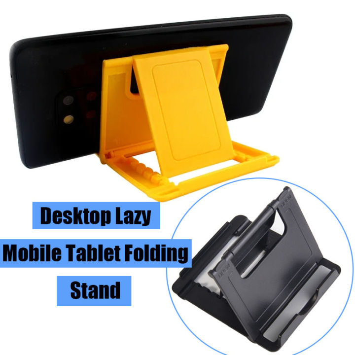 Desktop Lazy Mobile Tablet Folding Stand Portable and Adjustable Mobile Tablet Stand for IPhone IPad Tablet Xiaomi Huawei P30