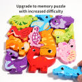 Montessori Toy Wooden jigsaw Puzzle Creative 3D Puzzle for Children's Intelligence Development Ealy Educational Toy For Children. 