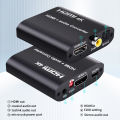 4K HDMI Audio Extractor Splitter HDMI to toslink+Coaxial+Stereo Audio converter splitter for PS4 Xbox DVD HDTV 4K 30Hz.