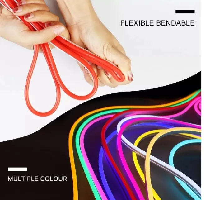 1m Flexible Silicone Neon LED Light Strip Set, 2835, Low Voltage, 12V, 6x12, Integrated Form, Linear Flexible Light Strip