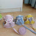 Dog leash Winnie the Pooh harness leash cat walking dog small dog Teddy vest style harness pet supplies. 