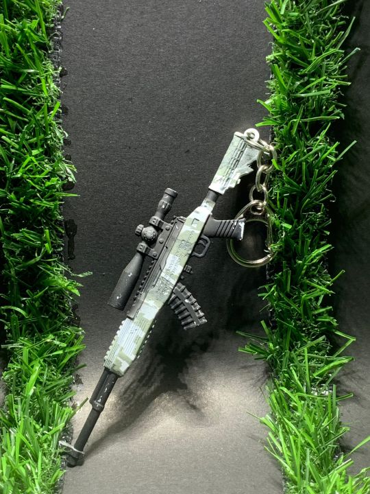 Pubg SKS Gun Metal Keychains/Keyring Stain Less Steel keychain-Metal long keychain-keyholder-bikes keychain-long steel