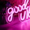 Chi-buy LED Neon Good vibes USB Powered Neon Signs Night Light 3D Wall Art & Game Room Bedroom Living Room Decor Lamp Signs. 