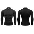 Men's Running T-shirts Compression Fitness Long Sleeve Polo Shirts Trainning & Exercise Gym Sportswear Quick Dry Sports Rashgard.