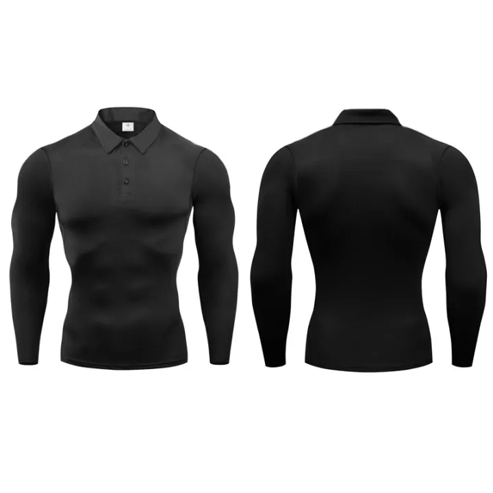 Men's%20Running%20T-shirts%20Compression%20Fitness%20Long%20Sleeve%20Polo%20Shirts%20Trainning%20&%20Exercise%20Gym%20Sportswear%20Quick%20Dry%20Sports%20Rashgard%20-%20Image%203