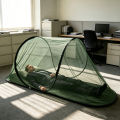 green boat-shaped mosquito net wider and taller installation-free portable anti-mosquito collapsible outdoor camping.