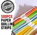 500pcs A4 Colour Paper Quilling Strips 4mm*296mm DIY Paper Quilling arts and craft paper Handmade Material paper painting origami paper making material art Colour paper strip. 