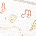 10Pcs Creative Guitar Music Note Metal Paper Clips Earphone Shape Bookmarks Students Stationery Office School Binding Supplies. 