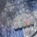 Bottled Bagged Stars Swimming Rings Rainbow Jellyfish Bubbles Stars Summer Ocean Self Adhesive Nail Art Sticker Manicure Decal.