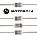 10Pcs Motorola 1N4744A 15V/1W silver white gold sealed zener diode.