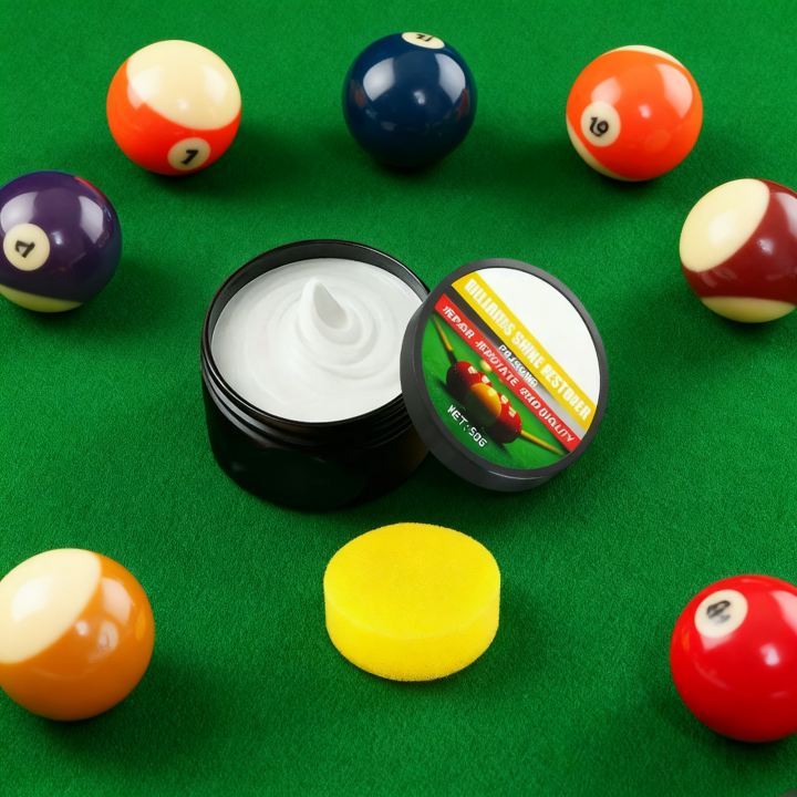50g Billiard Ball Cleaner Wax, Cleaning & Restoring Polishes Removes Dust Dirt Grime For Pool Balls, Beginners Pro Men Women