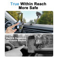Solid Car Truck Phone Mount Holder with 11.8-Inch Gooseneck Long Arm Anti-Shake Stabilizer Compatible All Cell Phones iPhone.