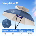 Portable Folding Umbrella Hat UPF 50+ UV Protection Waterproof Hands-Free Gardening & Fishing Head-Wear for Sunscreen.