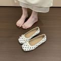 Spring and Autumn Elegant Square Butterfly Low Heel Mom Shoes Fashionable Best Selling New Comfortable Women's Shoes.