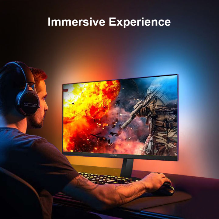 RGBIC%20Computer%20Display%20Screen%20Ambient%20Light%20USB%20LED%20Strip%20PC%20Gaming%20Backlight%20Decor%20For%2024/27/32/34/49%20inch%20monitor%20-%20Image%205