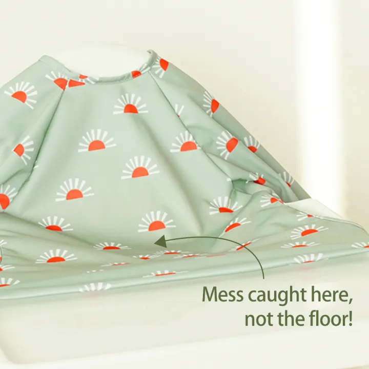HappyFlute%20New%20One%20Piece%20Table%20Use%20Polyester%20Waterproof%20New%20Printed%20Snap%20Buttons%20Design%20Long%20Sleeve%20Mess%20Proof%20Baby%20Feeding%20Bibs%20-%20Image%205