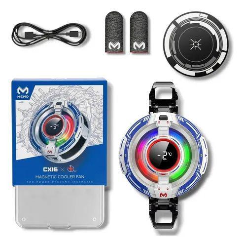 MEMO CX16 Mobile Cooling Fan | Fast Cooling Radiator for Gaming Phones | USB Rechargeable Phone Cooler