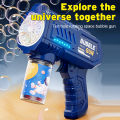 Fully Automatic Space Bubble Blowing Toy Bubble Gun Outdoor Bubble Machine Gift Holiday Gift Toy (Without Bubble Water). 