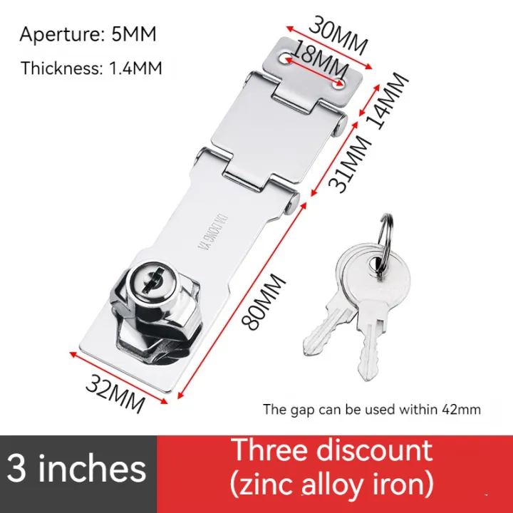 1/2PCS%203"%20Punch-free%20With%20Lock%20Drawer%20Locks%20Letter%20Box%20Locker%20Double%20Door%20Cabinet%20Lock%20Office%20Cabinet%20Security%20Combination%20Lock%20-%20Image%207