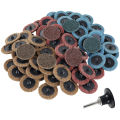 90Pcs Nylon Sanding Discs Set 2inch Quick Change Die Grinder Sanding Wheel with 1/4inch Holder Fine Medium Coarse Wear-Resistant. 