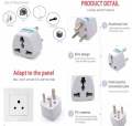 3 pin Universal EU Plug Adapter International AU UK US To EU Euro Travel Adapter. 