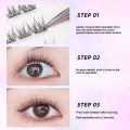 QSTY Self Adhesive Eyelashes Clusters kit Press on Lashes No Glue Need Soft Lash Clusters Kit Reusable Self Adhesive Lashes with. 