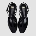Zara Black Slingback Heels size 39( Japan Lot condition). 
