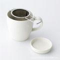 304 Stainless Steel Tea Drain with Lid Tea Strainer Collapsible Double Handle Tea Strainer with Lid Tea Brewer. 