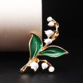 Fashionable Pastoral Lily of The Valley Lily Brooch.