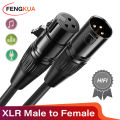 3Pin XLR Cable Male to Female Sound Cannon Microphone Cable for Mixer Amplifier Balanced Analog Audio Cord XLR Extension Cable.