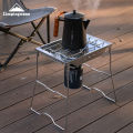 CAMPINGMOON CK-25PG Stainless Steel Korean Style Furnace Plate Frame Camping Sinking Windproof IGT One Unit Furnace Plate.