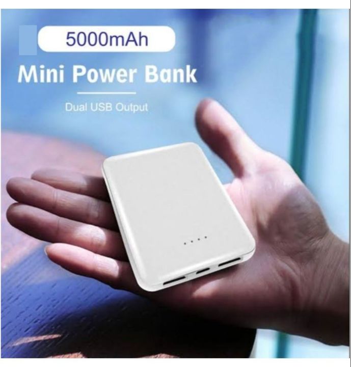 Pokit size Power Bank 5000 Mh 2 Ports All Mobile Supported
