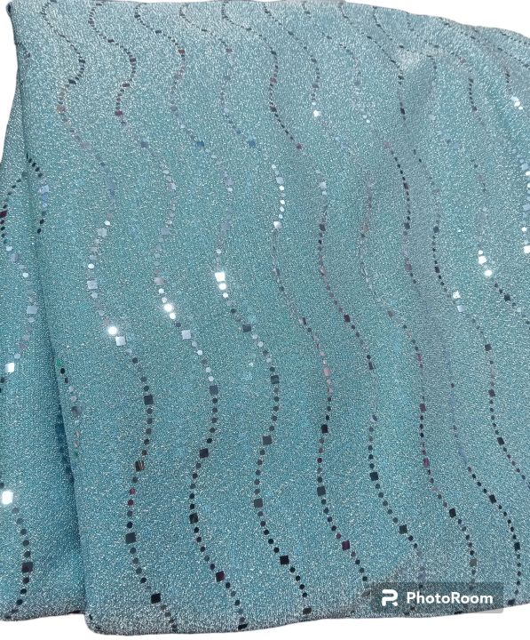 Moonlight Fabric with Foil Work High Quality, Versatile Unstitched Material for Women