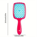 2pcs/set Vented Hollow Out Hair Brush Scalp Massage Comb Anti Knot Tangling Comb Anti-static Comb With Handle Fluffy Styling. 