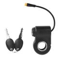 3 PIN Thumb Throttle Electric Door Lock Switch for KUGOO KuKirin G2 Pro KIRIN G2 MAX Electric Scooter Switch Lock with Key. 