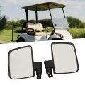 2 Pack Golf Cart Mirrors Club Car Side View Mirror Convex Golf Cart Rearview Mirror Easy Installation for Yamaha Club Car EZGO. 