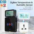 Zigbee Weather Station Tuya Smart Digital Thermometer Room Hygrometer Electronic Desk Clock Wireless Temperature Humidity Sensor. 