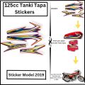 4piece Stickers Tanki Tapa Stickers 125cg Motorcycle 125cc Stickers Decoration accessories parts Stickers Model 2019 VIP waterproof Stickers 2piece Tankini Sticker 2piece tappay Stickers bike stickers for 125cc Motorcycle. 