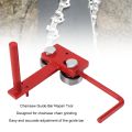 Chainsaw Bar Rail Tightening Repair Tool Cast Iron Aluminum Chainsaw Bar Rail Closing Tool for Chain Grinding. 