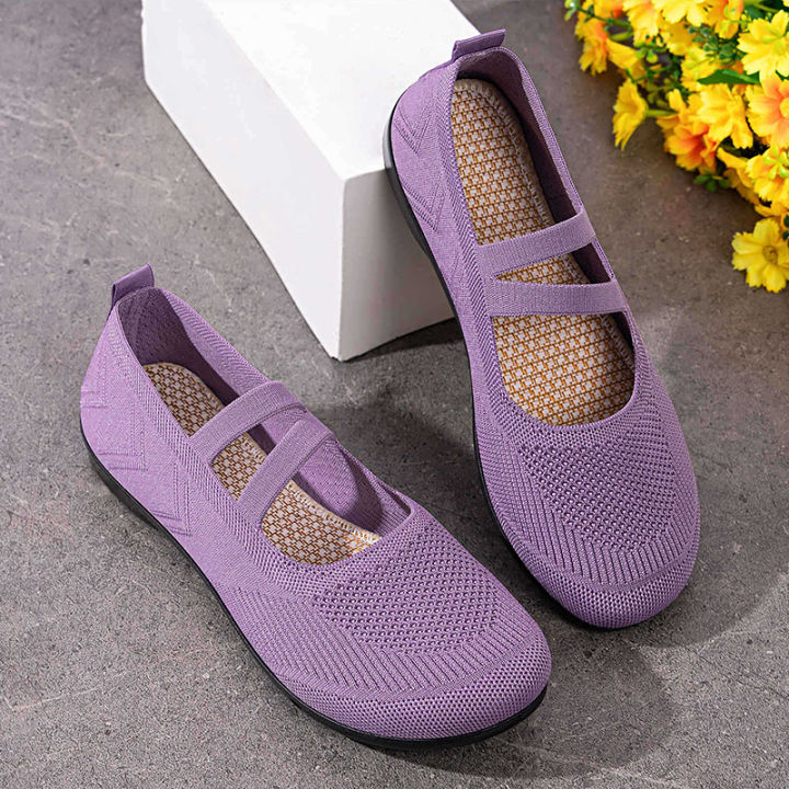 Women's%20Breathable%20Knit%20Sneakers%20Casual%20Ballet%20Flats%20Mary%20Janes%20Lightweight%20MeshFemale%20Dress%20Flats%20Shoes%20Footwear%20Summer%20-%20Image%202