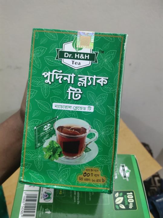 Dr.%20H&H%20Mint%20Pudina%20Black%20Tea%20-%2030%20Tea%20Bags%20-%20Image%202