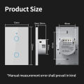 TNCE Tuya US WiFi or zigbee Smart Wall Switch 1/2/3/4 Gang Wire Touch Sensor LED Light Switches Smart Home Alexa  Home. 