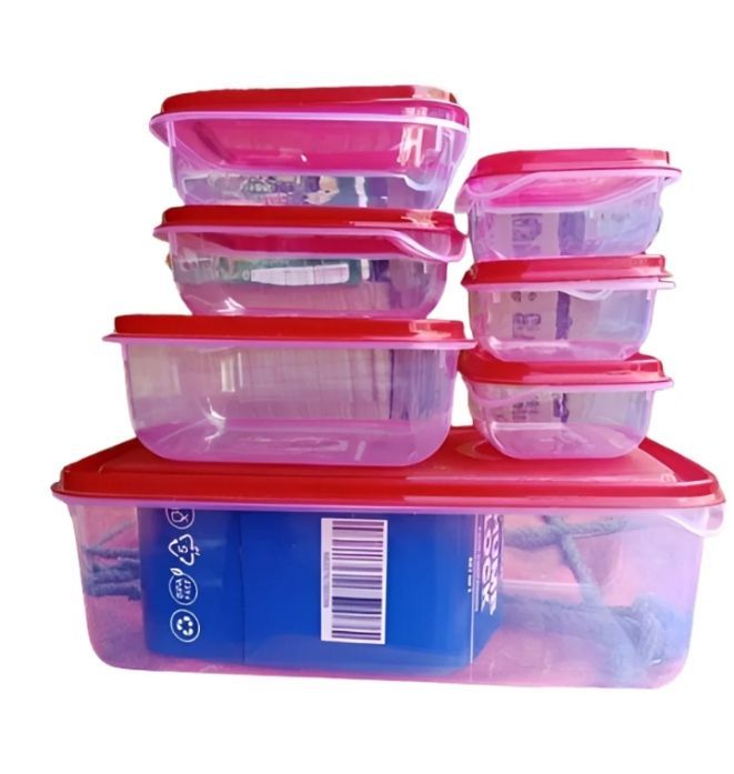 Air Tight Thumb Lock Food Containers-Set of 7