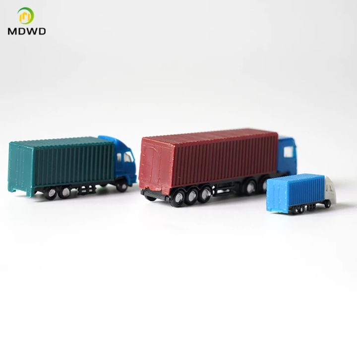 2pcs%201/200%201/300%20Scale%20Plastic%20Model%20Truck%20For%20Architecture%20Building%20Diorama%20Kits%20Toy%20-%20Image%205