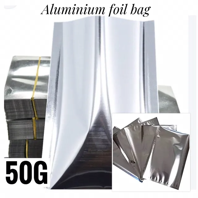 50Pcs%20Aluminum%20Foil%20Mylar%20Bags%20Vacuum%20Sealer%20Food%20Storage%20Sealing%20Package%20Pouch%2068*88MM%20-%20Image%202