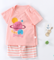 Children's entrance set cartoon children's clothing cute work bright soft texture comfortable no baby skin. 